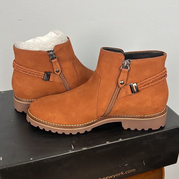 Marc Joseph Columbus Cognac ankle bootie size 6 - Picture 4 of 6